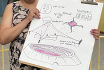 Illustrator showcases their drawings