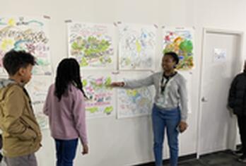 Participants share their drawings