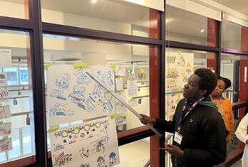 Participants share their drawings