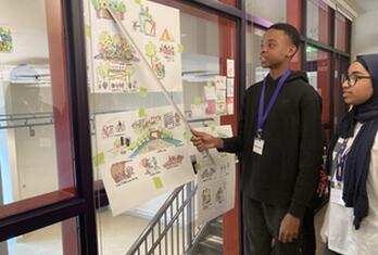 Participants share their drawings